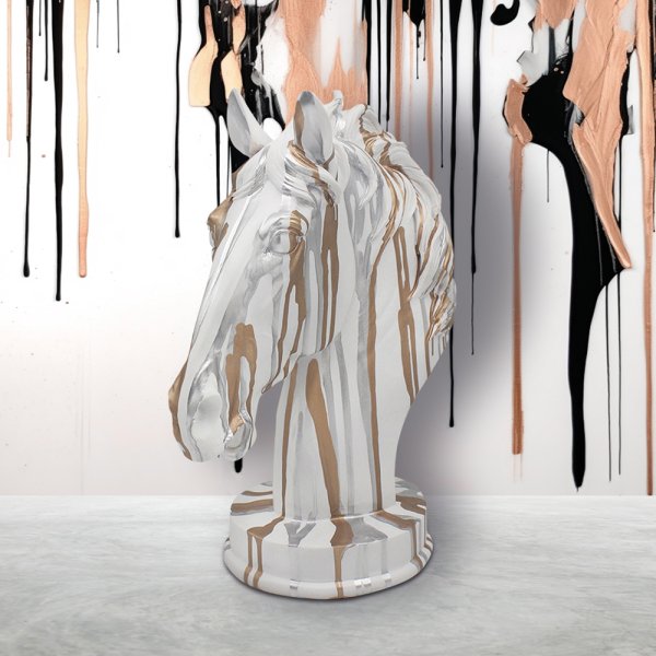 DRIP ART HORSE BUST