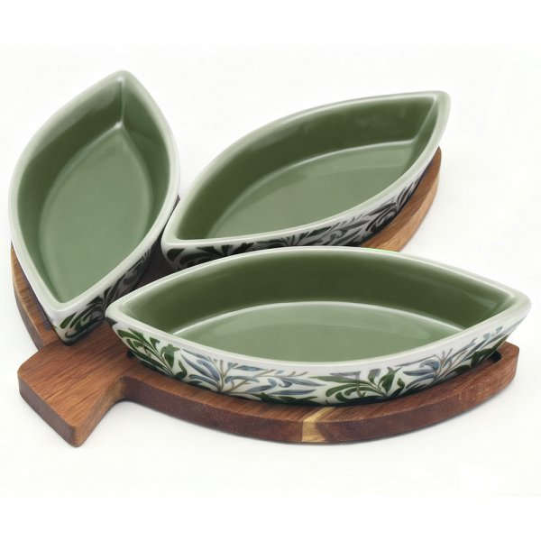 LEAF SNACK DISHES WILLOW BOUGH