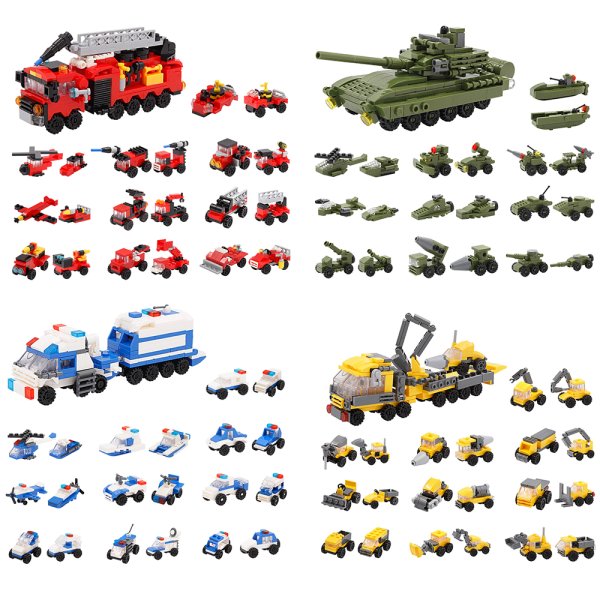 MINI BRICKS SET OF 10 - 4 ASST