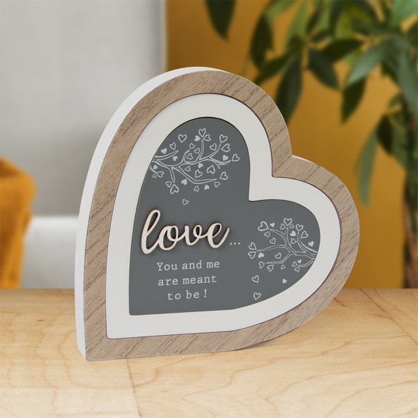 LOVE 3D HEART PLAQUE