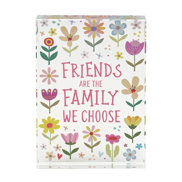 GLASS PLAQUE - FRIENDS