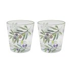 OLIVE GLASSES SET 2