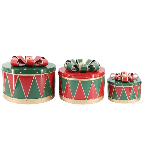 XMAS GIFT BOX RED&GREEN S M L