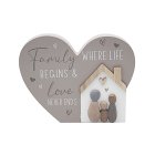 FAMILY HEART PLAQUE