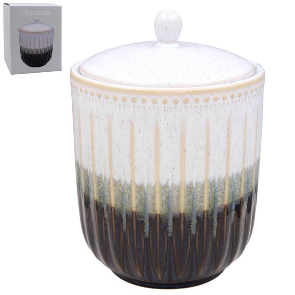 REACTIVE GLAZE COVERED JAR