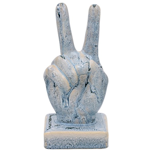 PEACE REACTIVE GLAZE 24CM