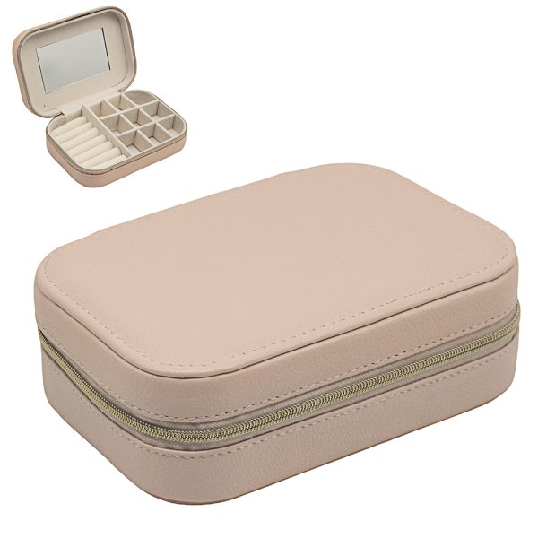 JEWELLERY BOX SQ PINK