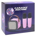 KARAOKE MACHINE 2 MICS PINK