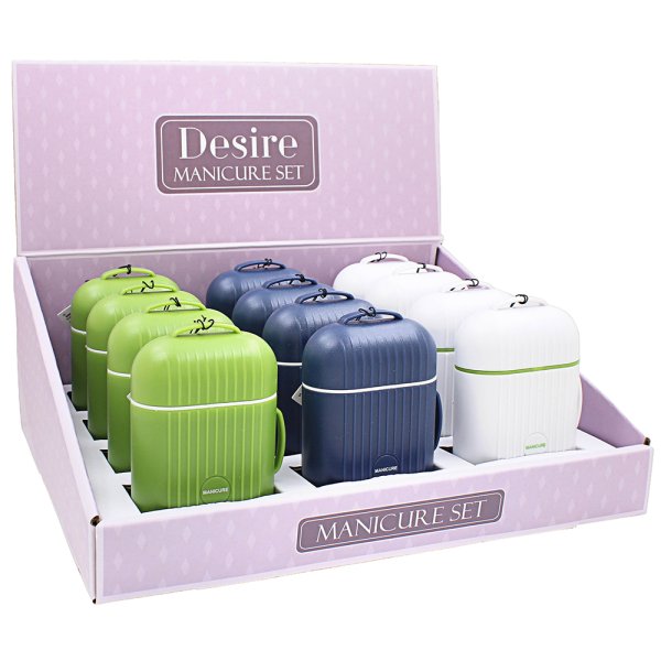 MANICURE SET SUITCASE 3 ASST