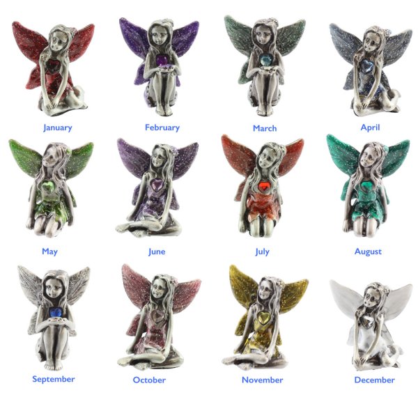 PEWTER BIRTHSTONE FAIRIES 12A PEWTER BIRTHSTONE FAIRIES 12A