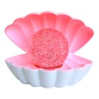 SEASHELL GLITTER LAMP WHITE