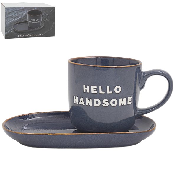HELLO HANDSOME SNACK SET-BLUE