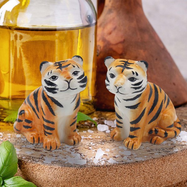 TIGERS SALT & PEPPER SET