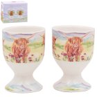 HIGHLAND COW EGG CUPS