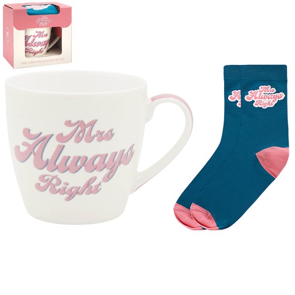 MRS ALWAYS RIGHT SOCK GIFT SET