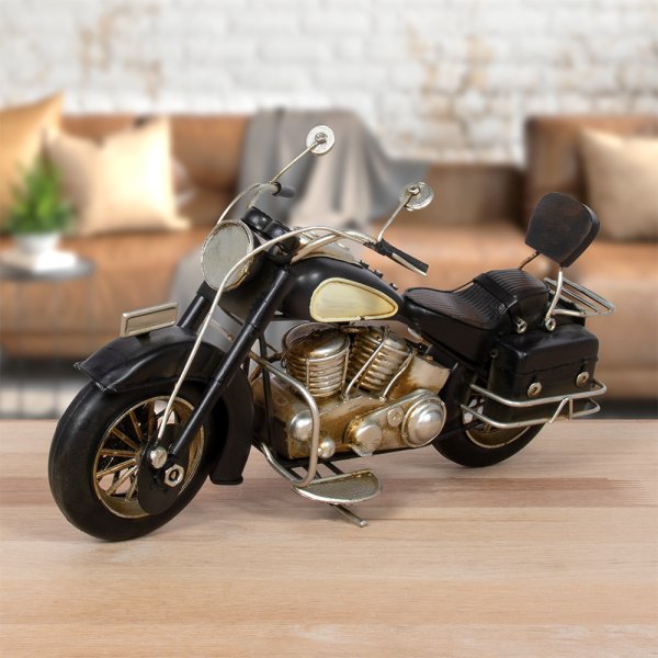 VINTAGE MOTORBIKE BLACK