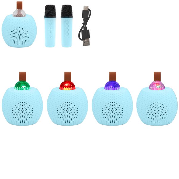 KARAOKE DISCO 2 MICS BLUE