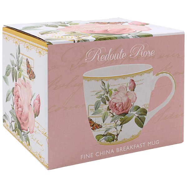 REDOUTE ROSE BREAKFAST MUG