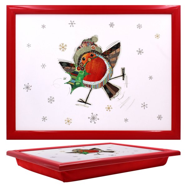 XMAS BUG ART ROBIN LAPTRAY