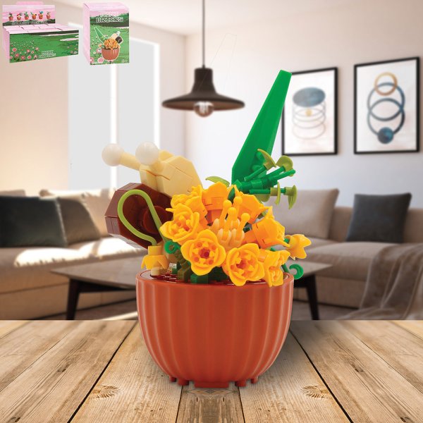 MINIBRICKS FLOWERS WITH SNAIL