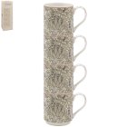 ARTICHOKE STACKING MUGS SET 4