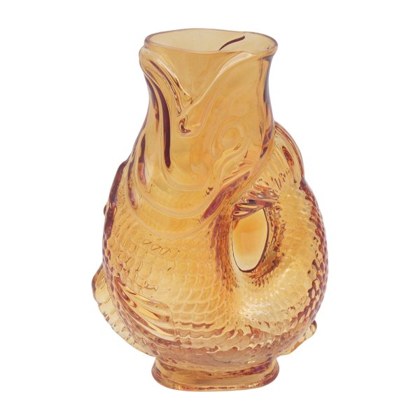FISH VASE AMBER
