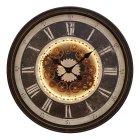 COG CLOCK LIGHT UP GOLD 76CM