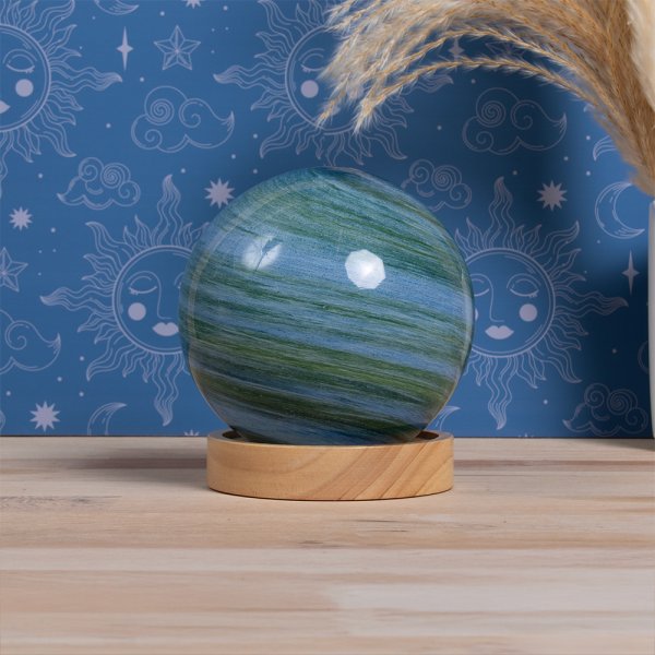 COSMIC PLANET LAMP GREEN 12CM