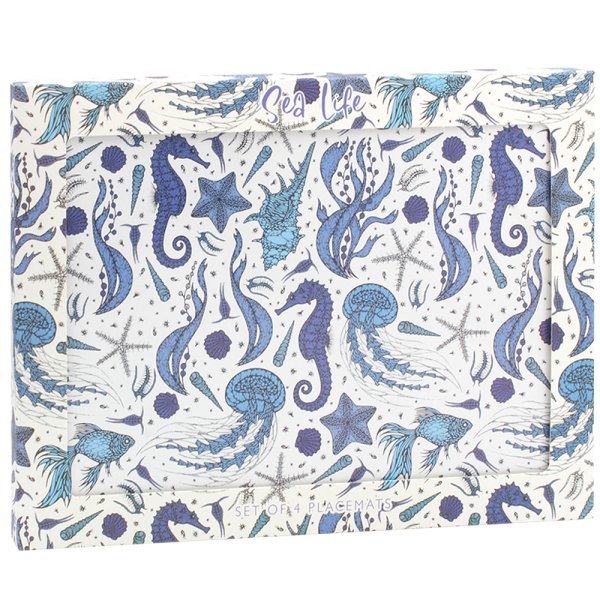 SEA LIFE PLACEMATS SET 4
