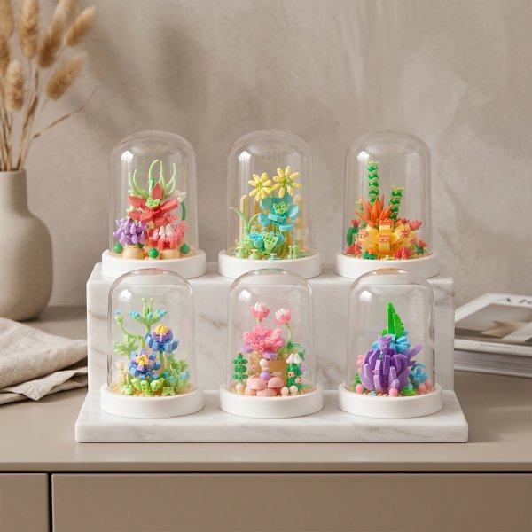 MINIBRICKS PLANTS 6 ASST