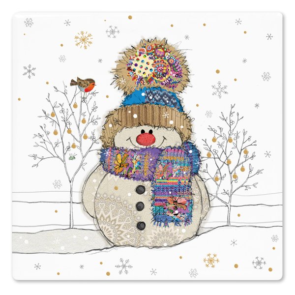 BUG ART SNOWMAN COASTER
