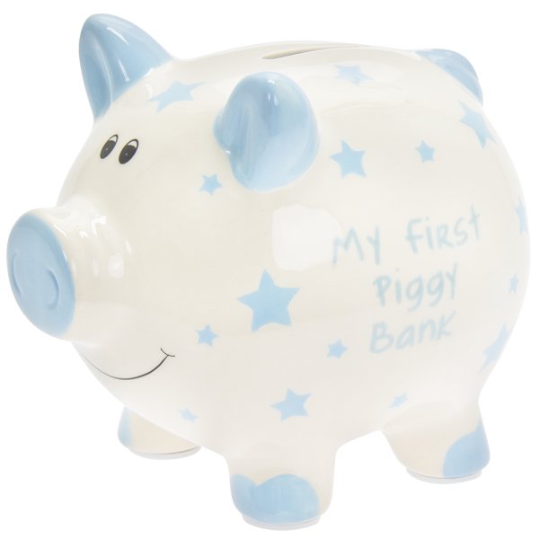 MY FIRST PIGGY BANK BLUE LARGE