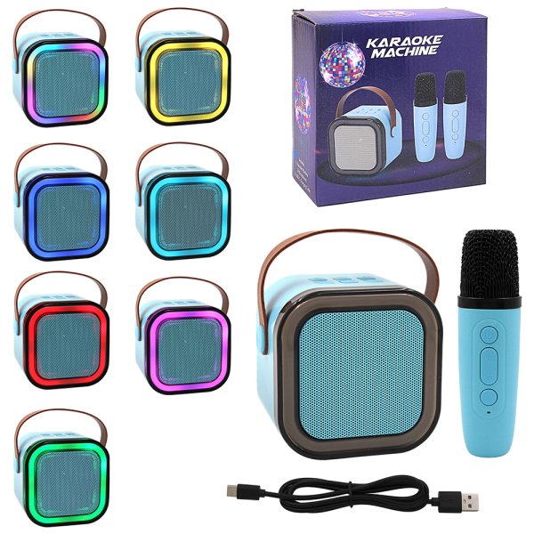 KARAOKE MACHINE 2 MICS BLUE