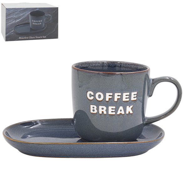 COFFEE BREAK SNACK SET-BLU/GRE