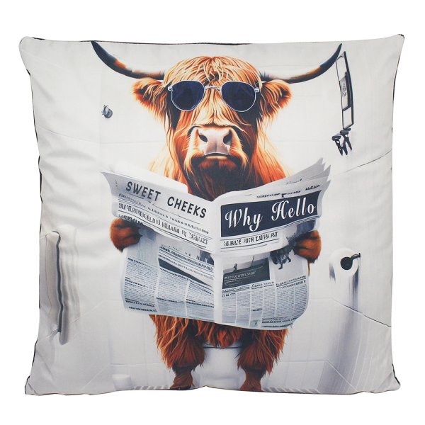 HIGHLAND COW LOO CUSHION