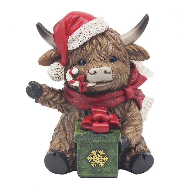 HIGHLAND COW SITTING GIFT BOX