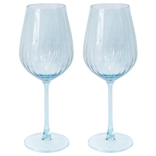WINE GLASSES -BLUE SET 2