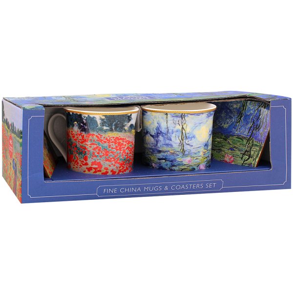 MONET MUG & COASTER SET 2ASST