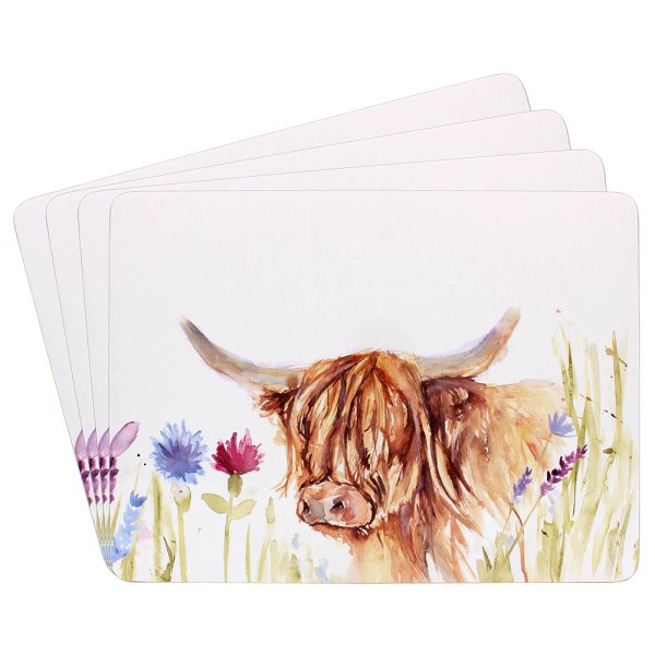HIGHLAND COW PLACEMATS S4