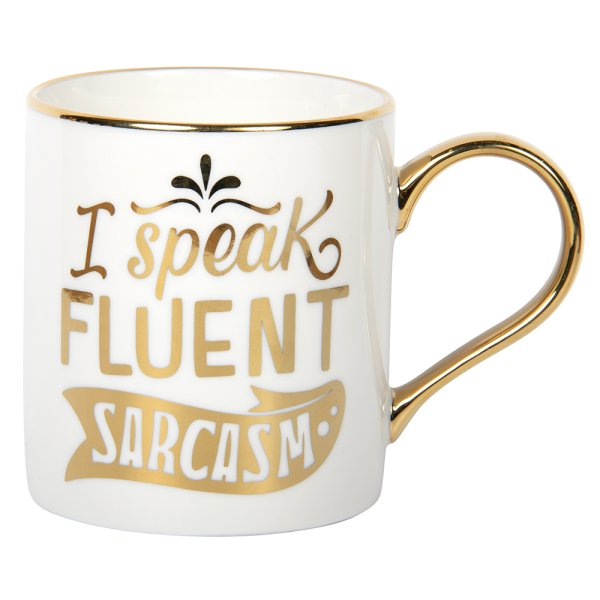 FLUENT SARCASM GLD EDITION MUG