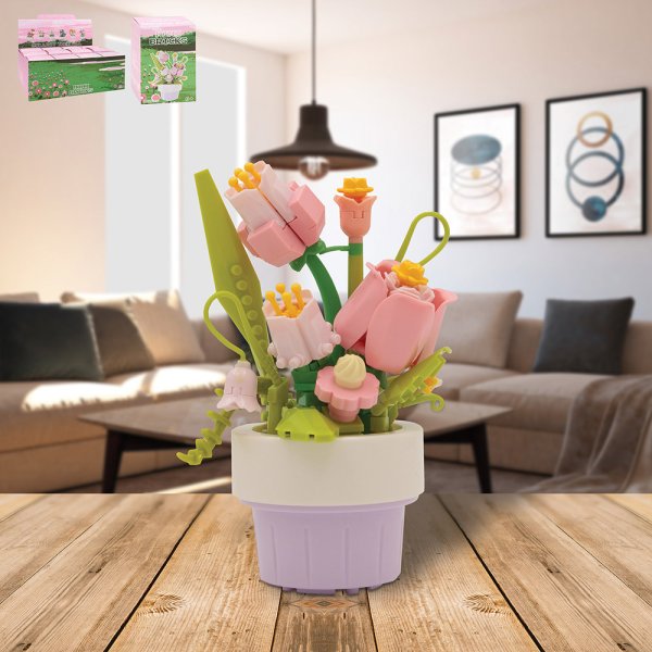 MINIBRICKS PINK TULIPS