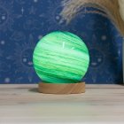 COSMIC PLANET LAMP GREEN 12CM
