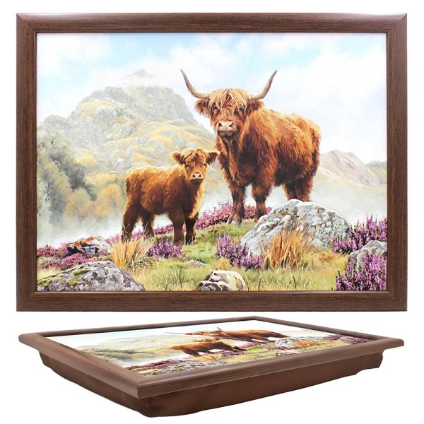 HIGHLAND COW LAPTRAY