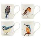 BIRDS MUGS 4 ASST