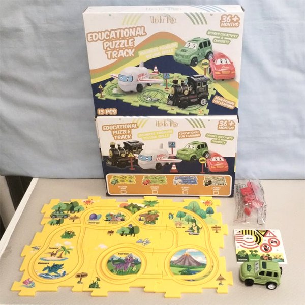 PUZZLE TRACK DINOSAURS