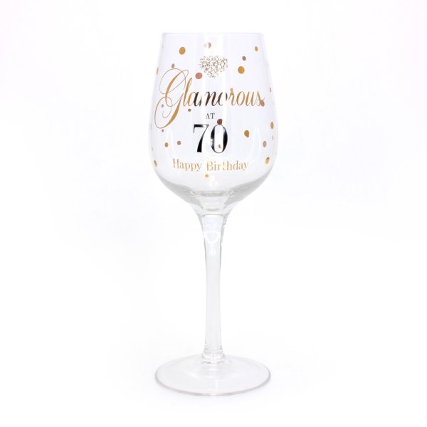 Leonardo Collection Happy 40th Birthday Wine Glass