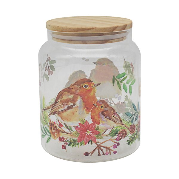 WINTER ROBINS CANISTER