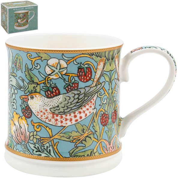 STRAWBERRY THIEF TEAL MUG