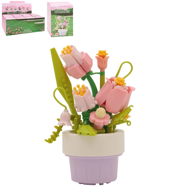 MINIBRICKS PINK TULIPS