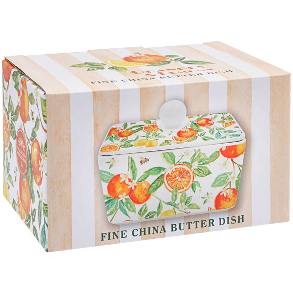 ORANGES & LEMONS BUTTER DISH